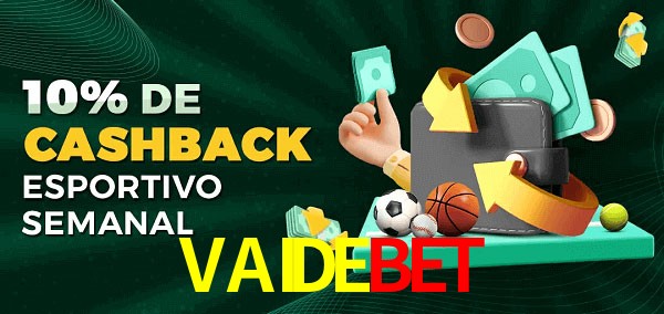 10% de bônus de cashback na VAIDEBET