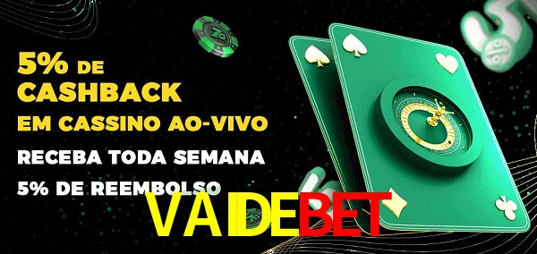 Promoções do cassino ao Vivo VAIDEBET